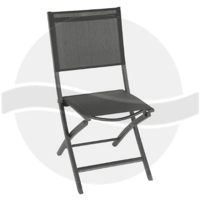 [Obrázek: Skládací židle Essentia - antracit (tmavě šedá)